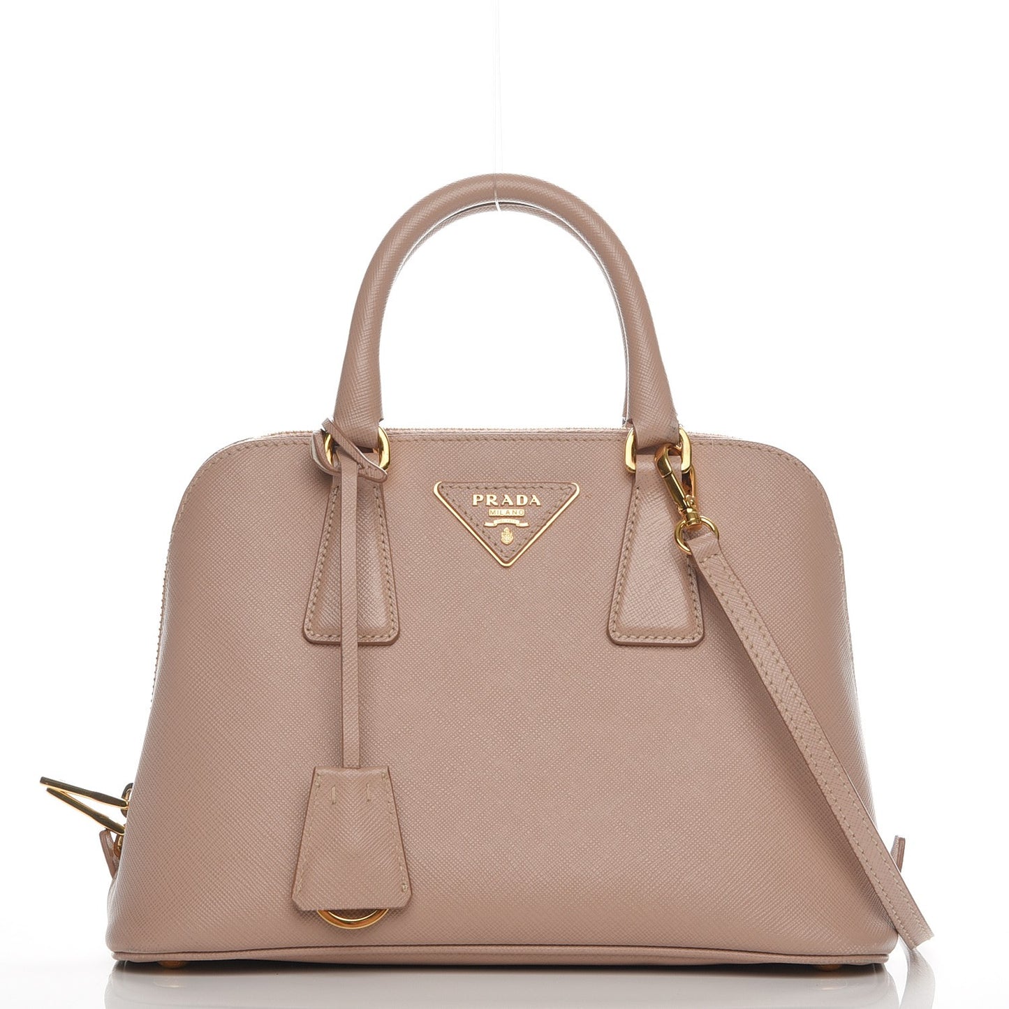 Saffiano Vernice Small Promenade Tote Cammeo