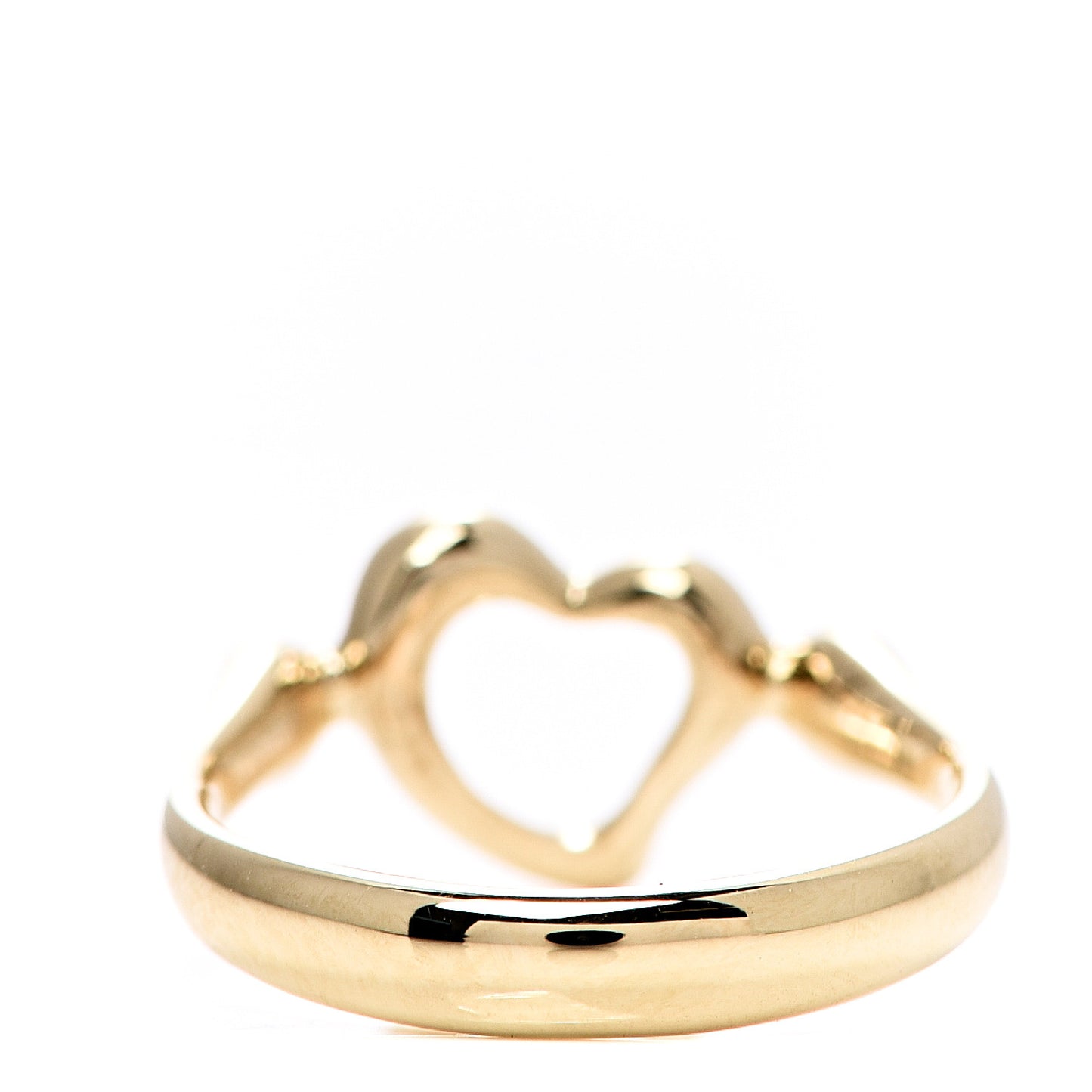 18K Yellow Gold Elsa Peretti Mini Open Heart Ring 47 4