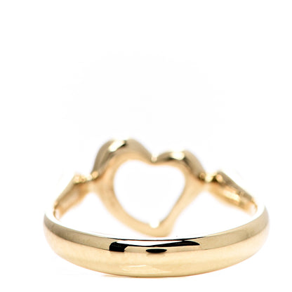 Tiffany 18K Yellow Gold Elsa Peretti Mini Open Heart Ring 47 4 4 of 6