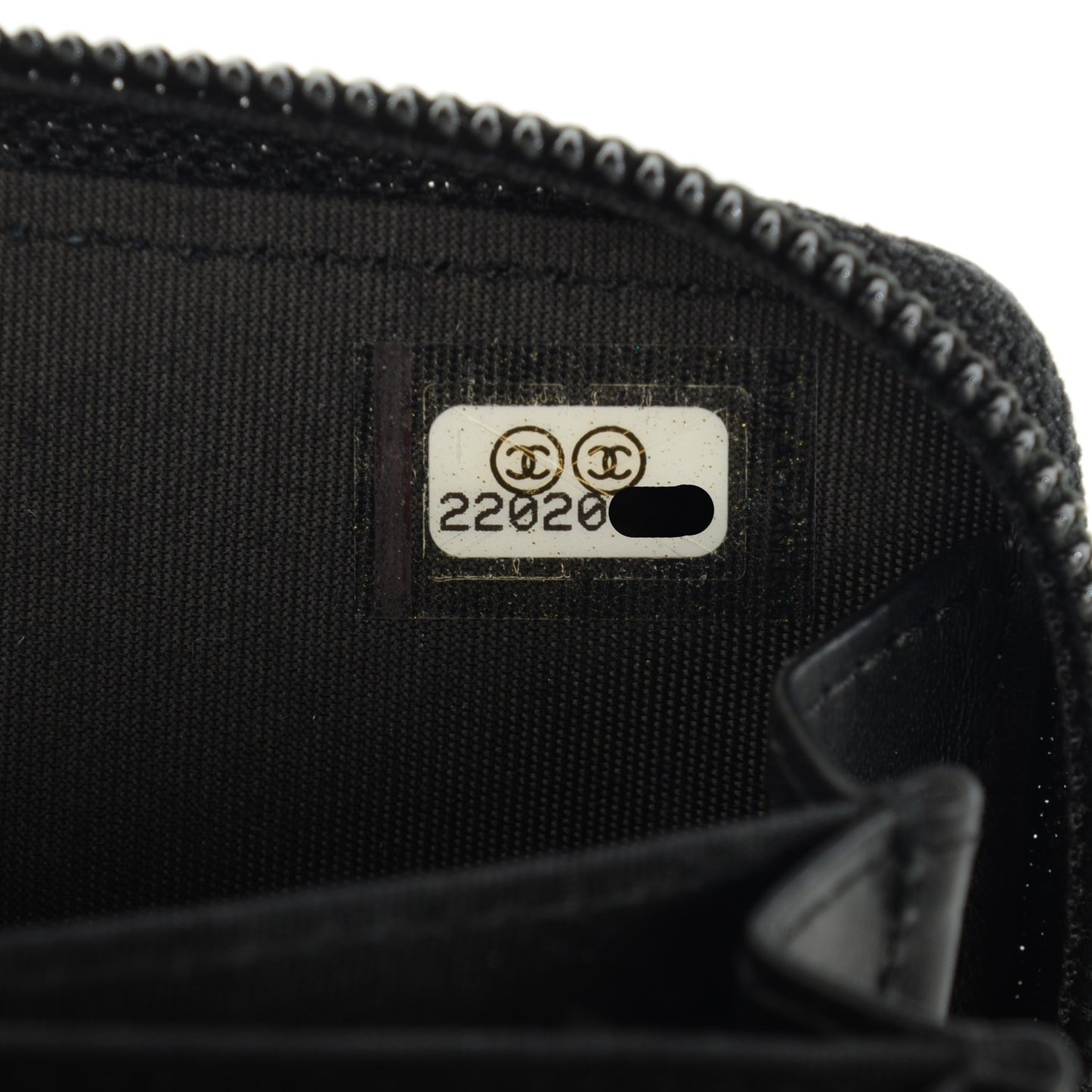 Caviar Timeless CC Zip Around Coin Purse Black