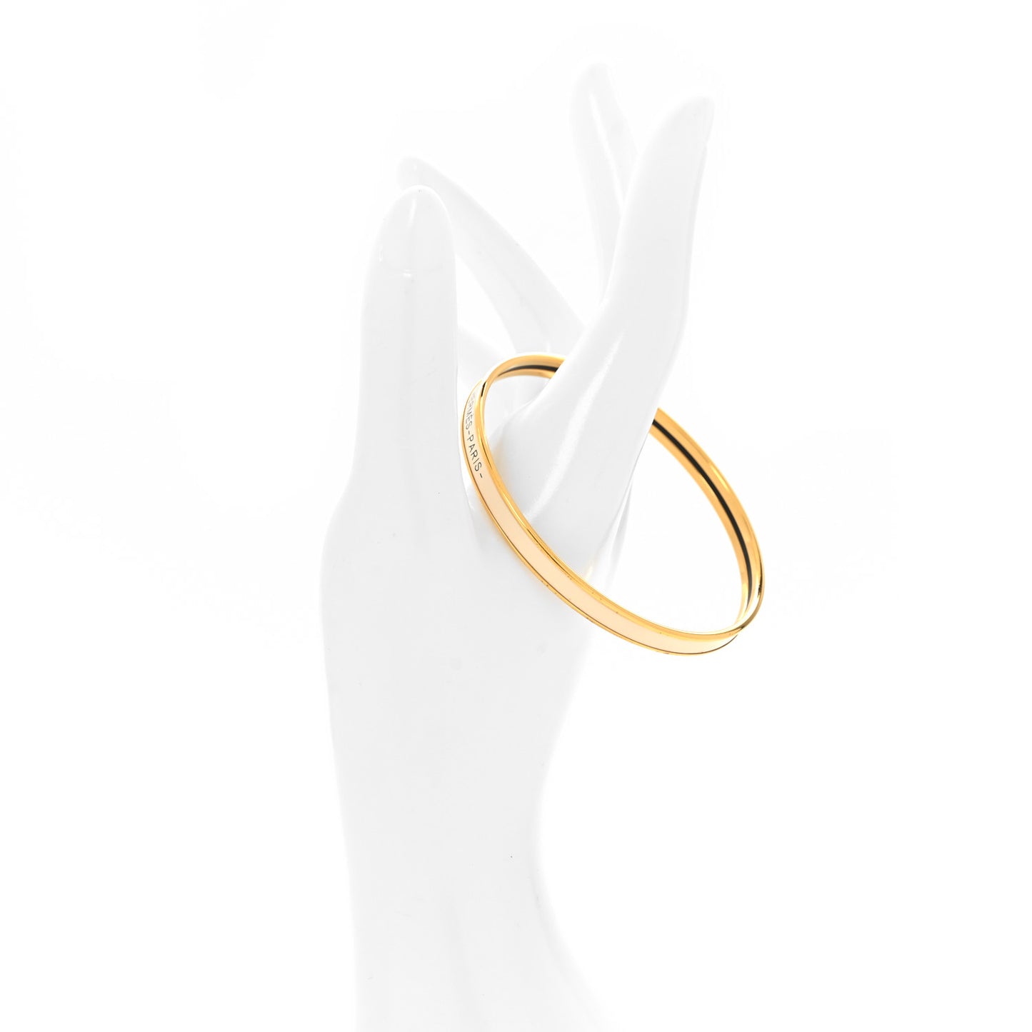 Enamel Uni Bangle White