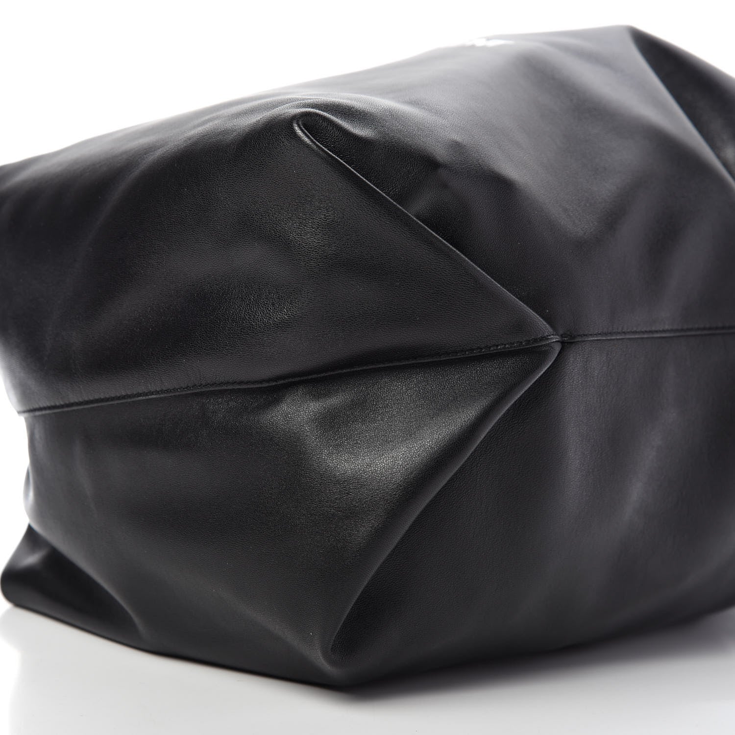 Saint Laurent Lambskin Teddy Drawstring Bag Black 7 of 9