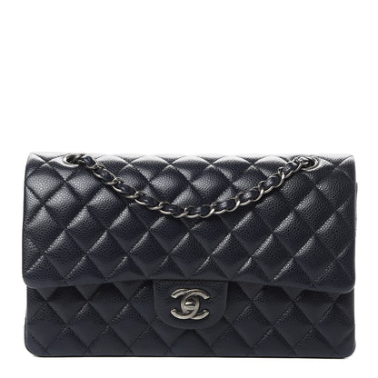 Chanel Caviar Quilted Medium Double Flap Navy 1 of 15