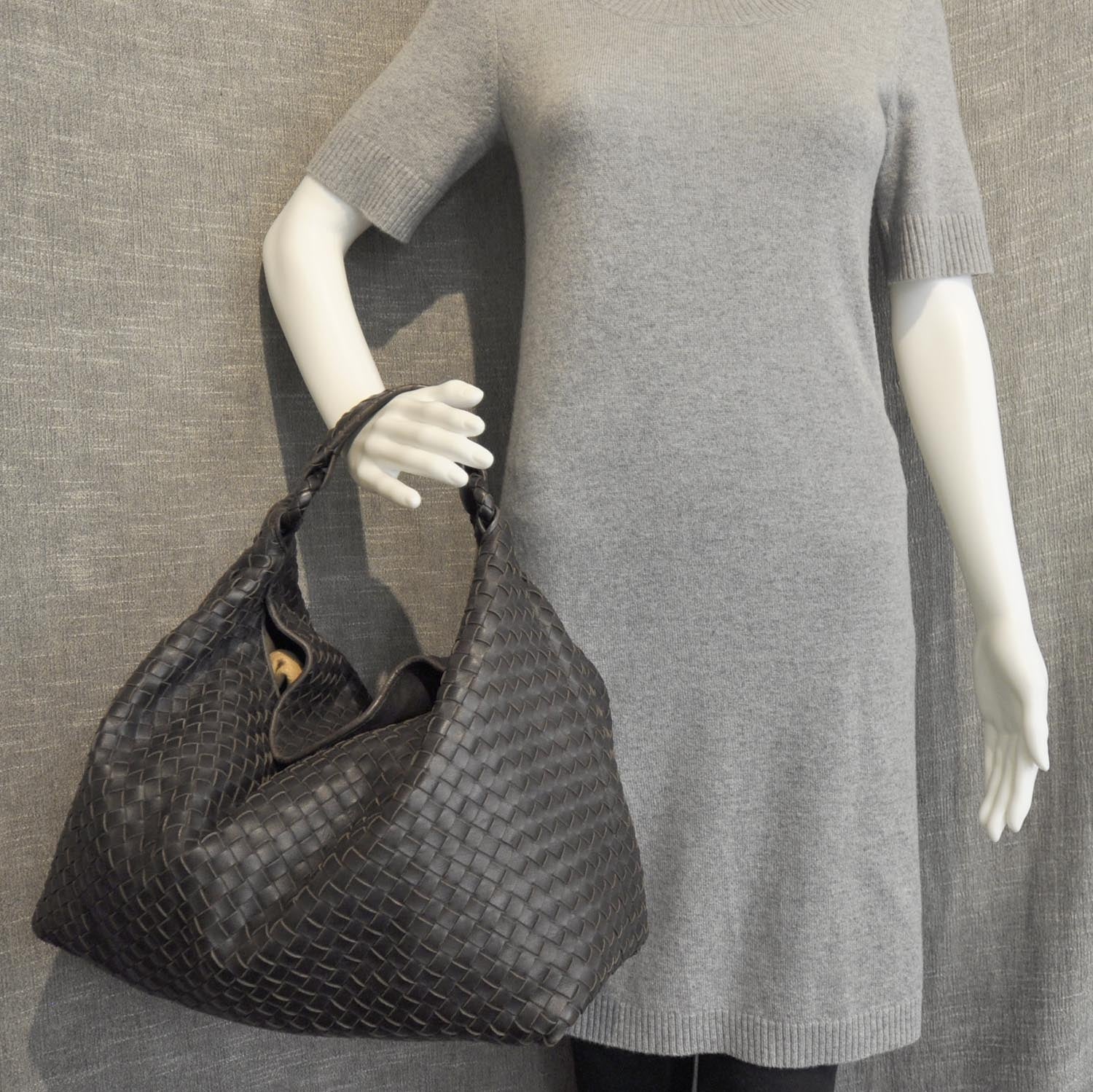 Bottega Veneta Nappa Intrecciato Sloane Hobo Moro Brown 3 of 11