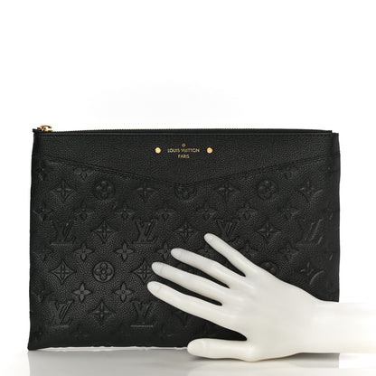 Louis Vuitton Empreinte Daily Pouch Black 2 of 9