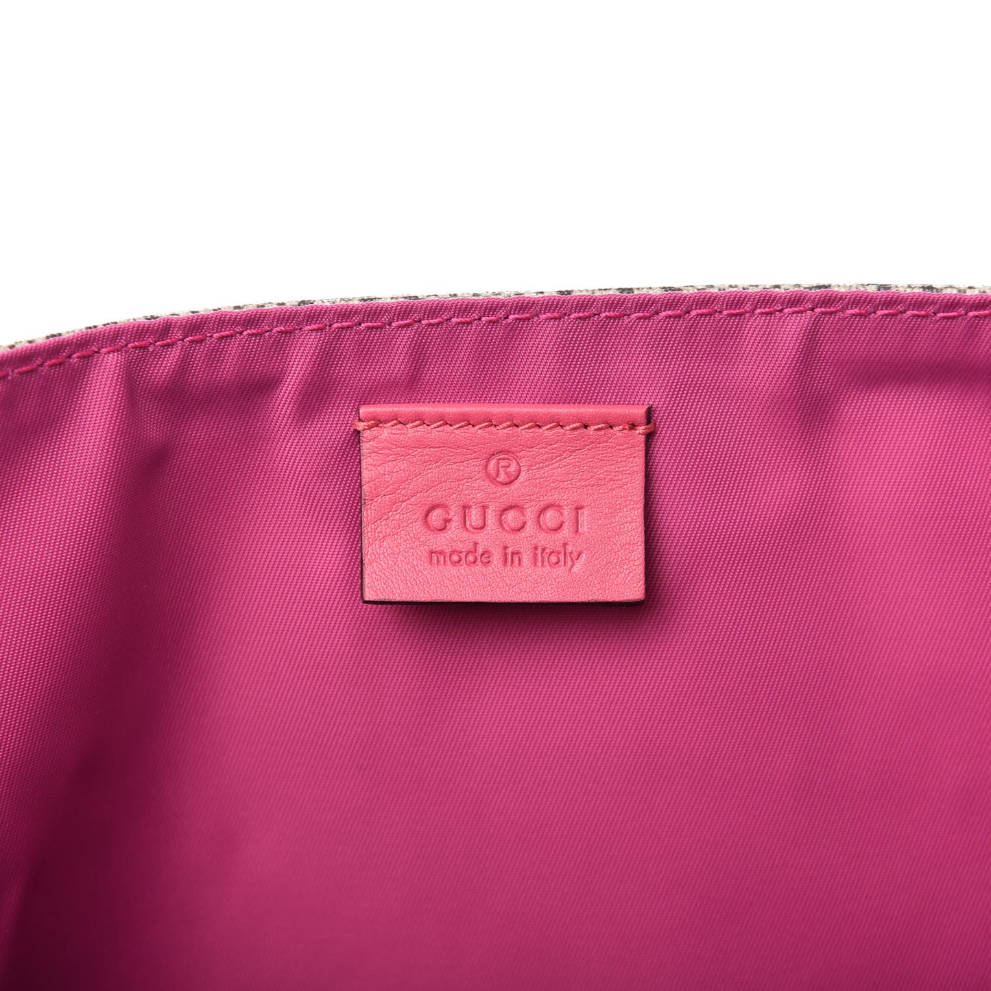 GG Plus Monogram Rose Bud Messenger Diaper Bag Pink