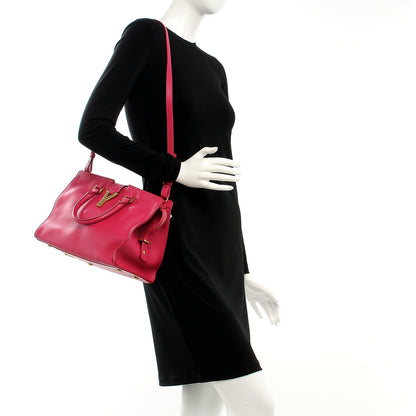 Saint Laurent Calfskin Small Classic Y Cabas Fuchsia 2 of 8