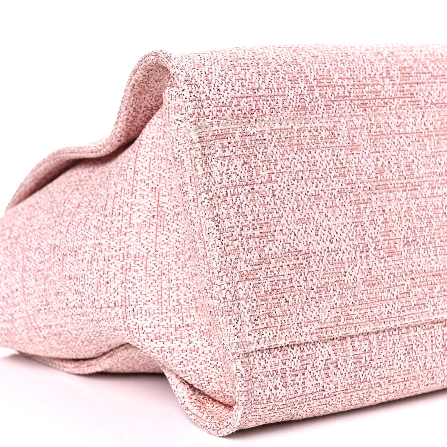 Chanel Lurex Boucle Deauville Medium Tote Pink 5 of 10