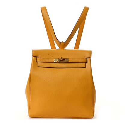 Hermes Courchevel Kelly Ado 20 Backpack Jaune 1 of 11