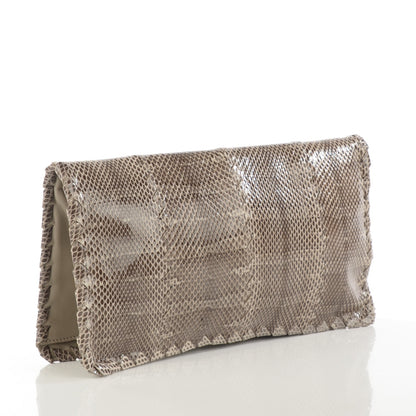 Bottega Veneta Glazed Ayers Livrea Intrecciato Turnlock Clutch Poussin 3 of 8