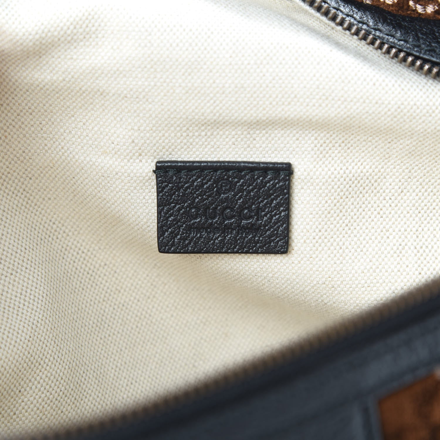 Gucci GG Monogram Velvet Belt Bag Brown 6 of 10