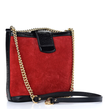 Gucci Suede Patent Medium Dionysus Bucket Bag Red 3 of 9