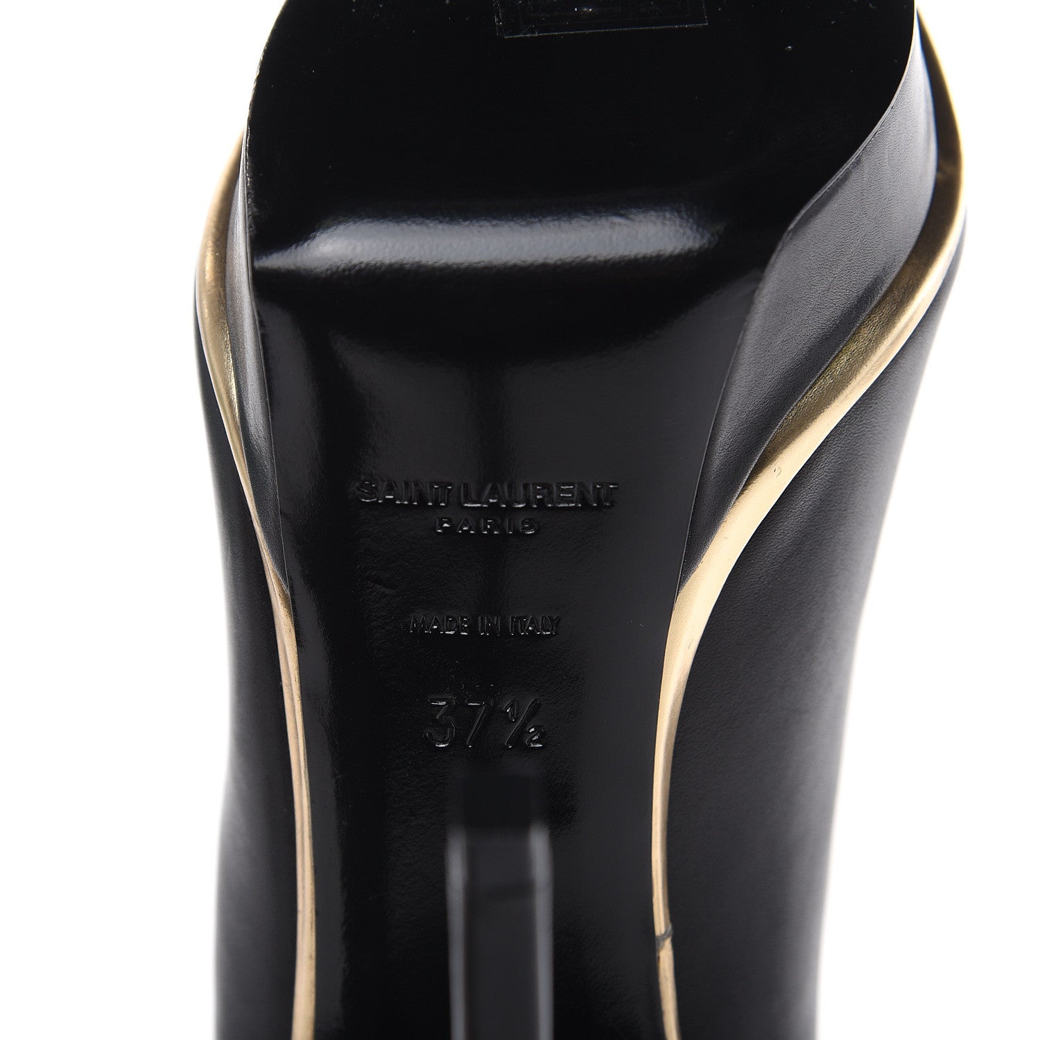 Saint Laurent Calfskin Classic Janis Pumps 37.5 Black 6 of 12
