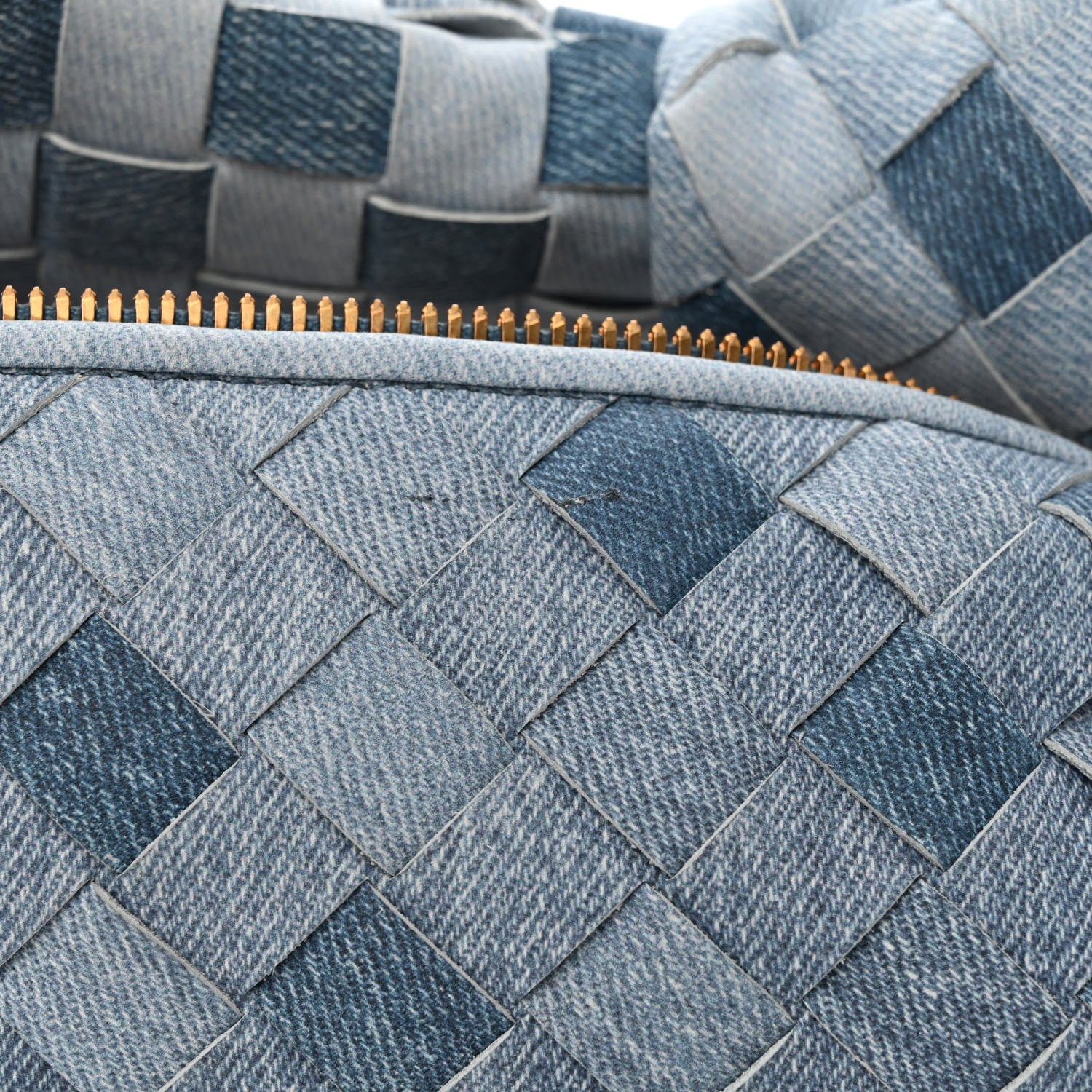 Bottega Veneta Nappa Denim Effect Intrecciato Teen Jodie Hobo Denim 11 of 12