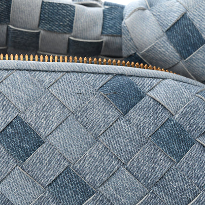 Bottega Veneta Nappa Denim Effect Intrecciato Teen Jodie Hobo Denim 11 of 12