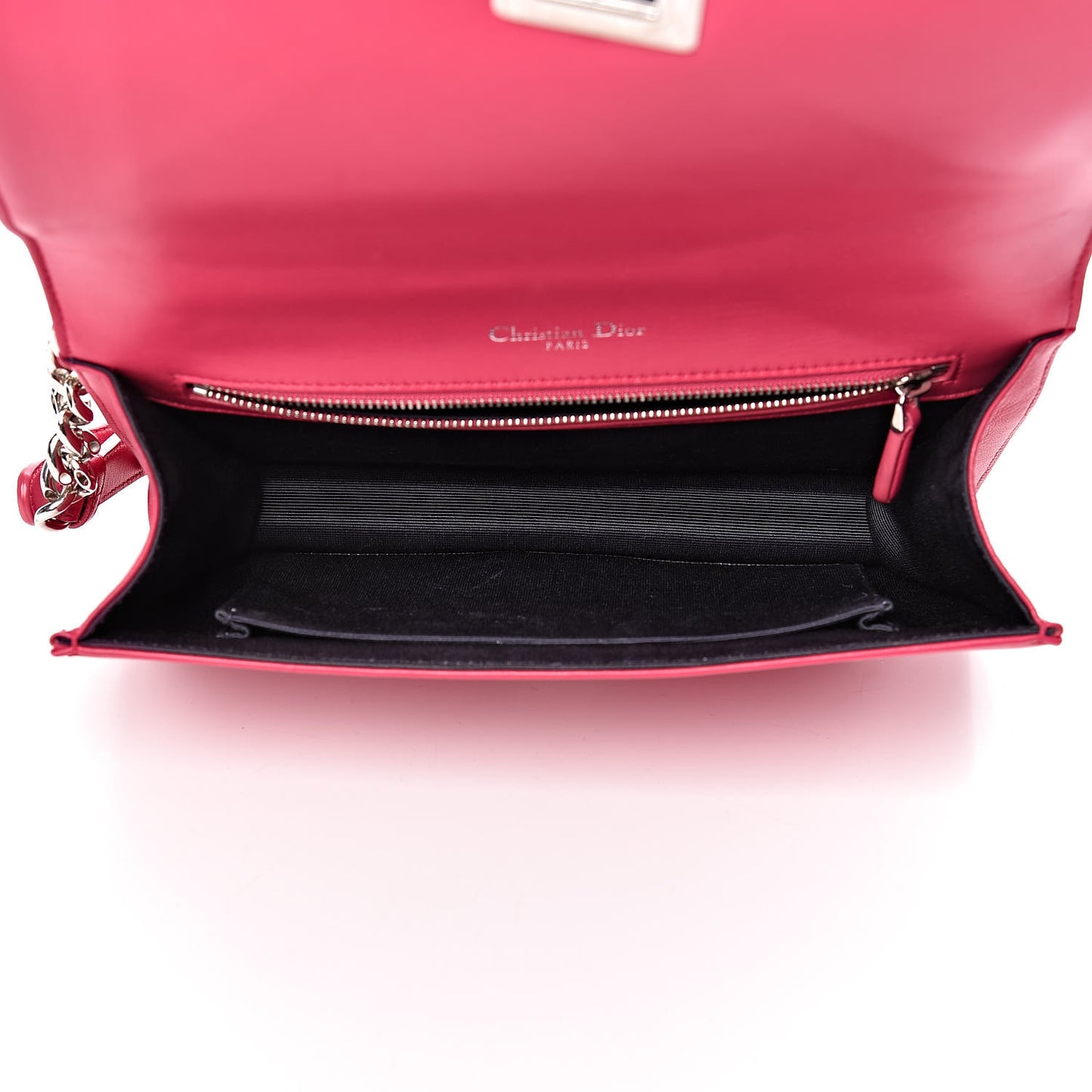 Lambskin Medium Diorama Flap Bag Fuchsia
