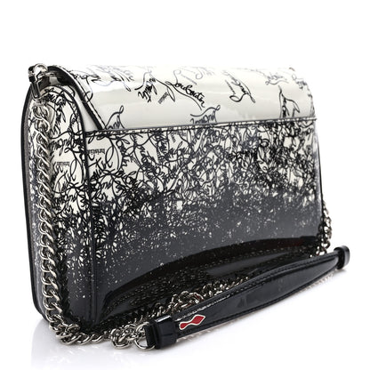 Christian Louboutin Patent Degraloubi RubyLou Clutch Snow Black 3 of 9
