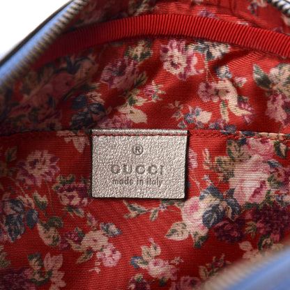 Gucci Laminated Nappa Trapuntata Small Zumi Shoulder Bag Rosso Marine Argento 8 of 10