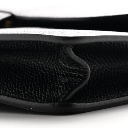 Christian Dior Grained Calfskin Saddle Pouch Bag Black 10 of 11