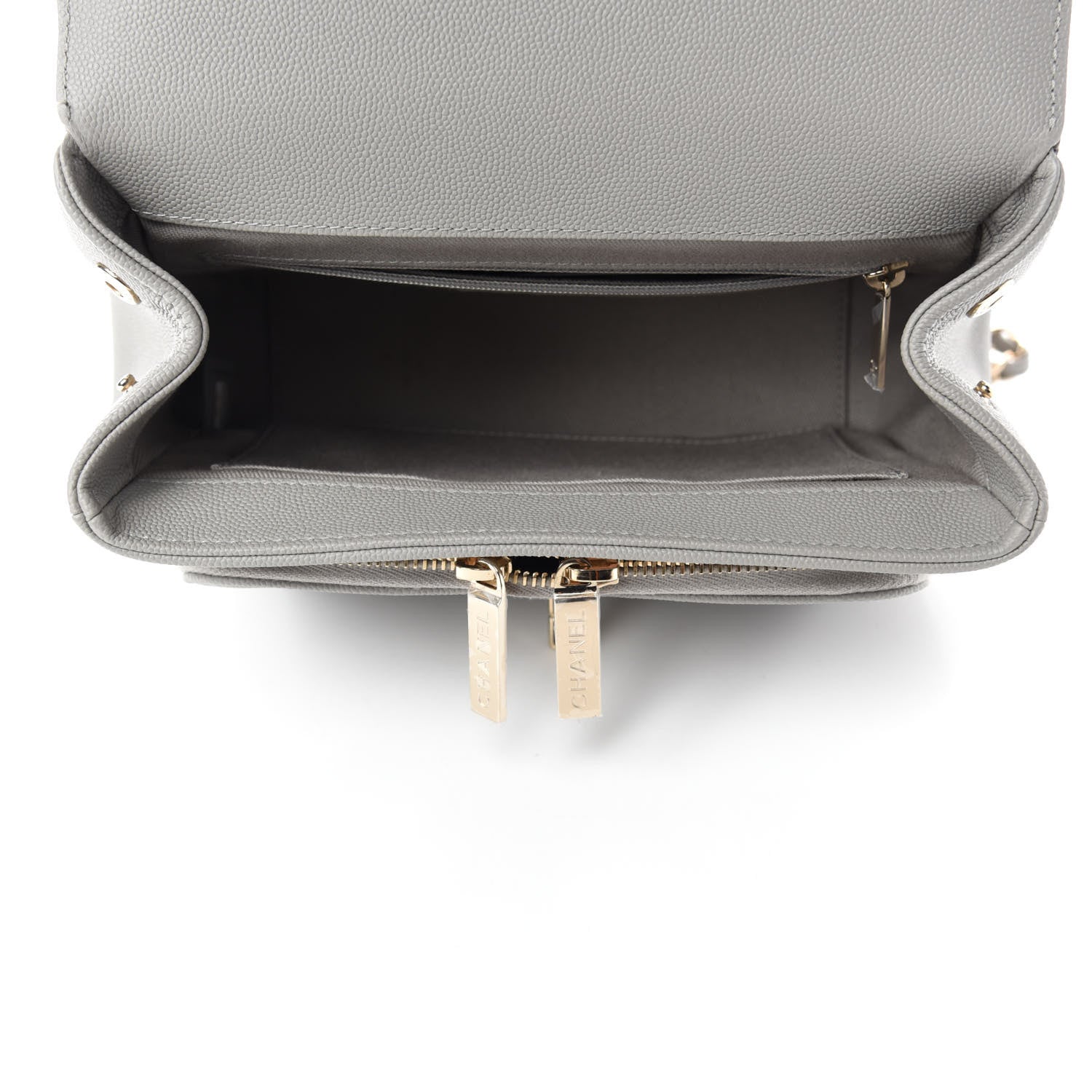 Chanel Caviar Quilted Small Business Affinity Flap Grey 5 of 13
