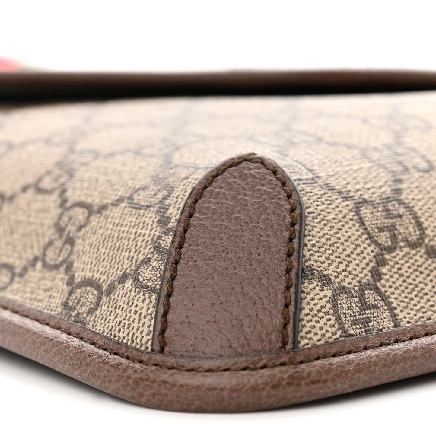GG Supreme Monogram Web Medium Neo Vintage Flap Messenger Bag Beige New Acero