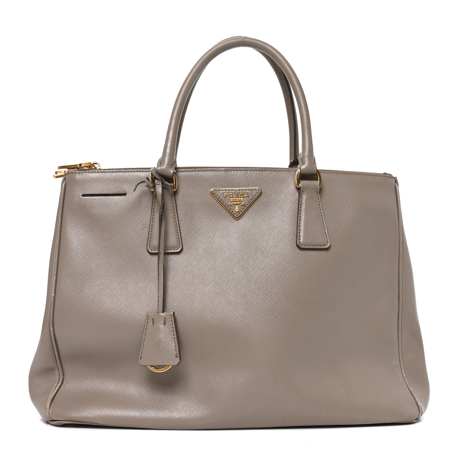 Prada Saffiano Large Galleria Double Zip Tote Argilla 1 of 8
