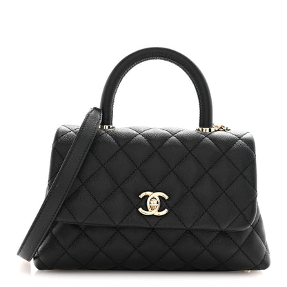 Chanel Caviar Quilted Mini Coco Handle Flap Black 1 of 11