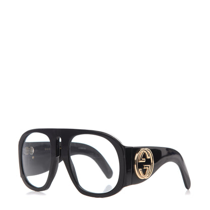 Gucci Oversized Aviator Sunglasses GG0152S Black 1 of 7