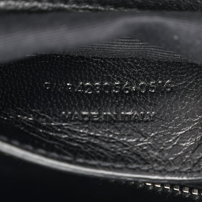 Saint Laurent Sheepskin Matelasse Chevron Monogram Medium College Bag Black 7 of 11