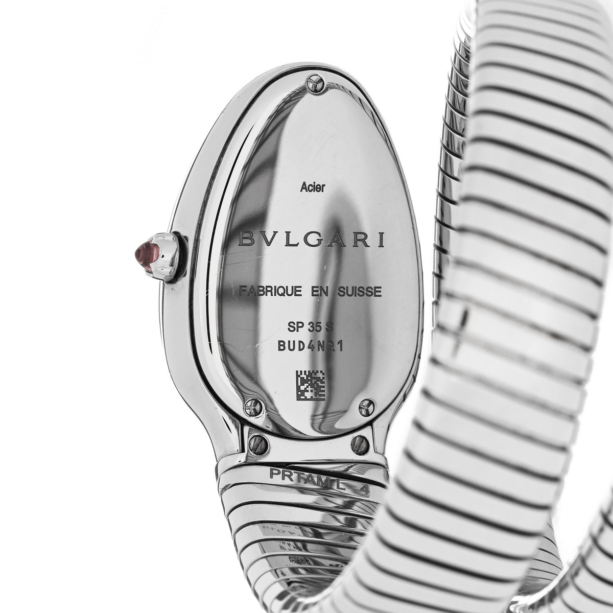 Bulgari Stainless Steel 35mm Serpenti Tubogas Quartz Watch Black 4 of 5