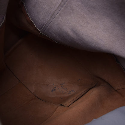 Celine Lambskin Horizontal Bi-Color Cabas Glacier Beige 6 of 7