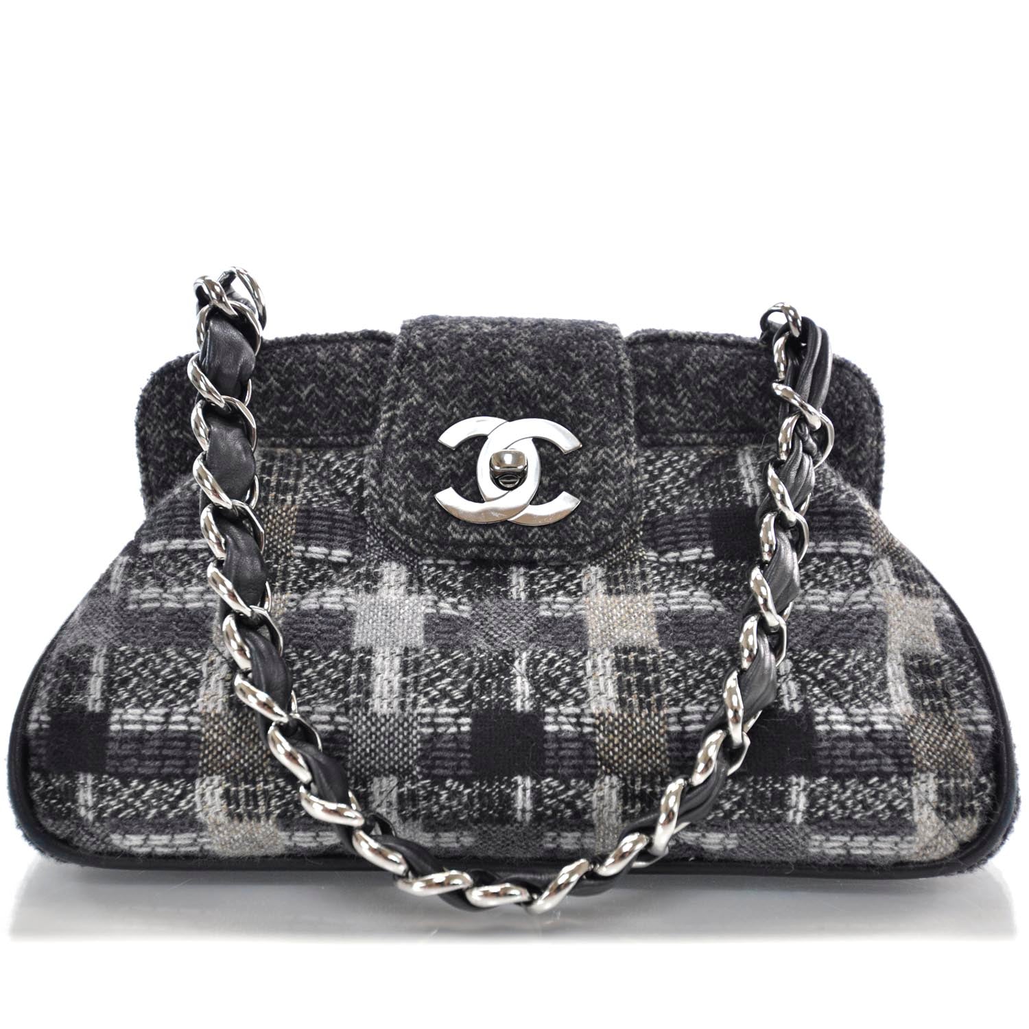 Chanel Tweed Frame Bag 1 of 12