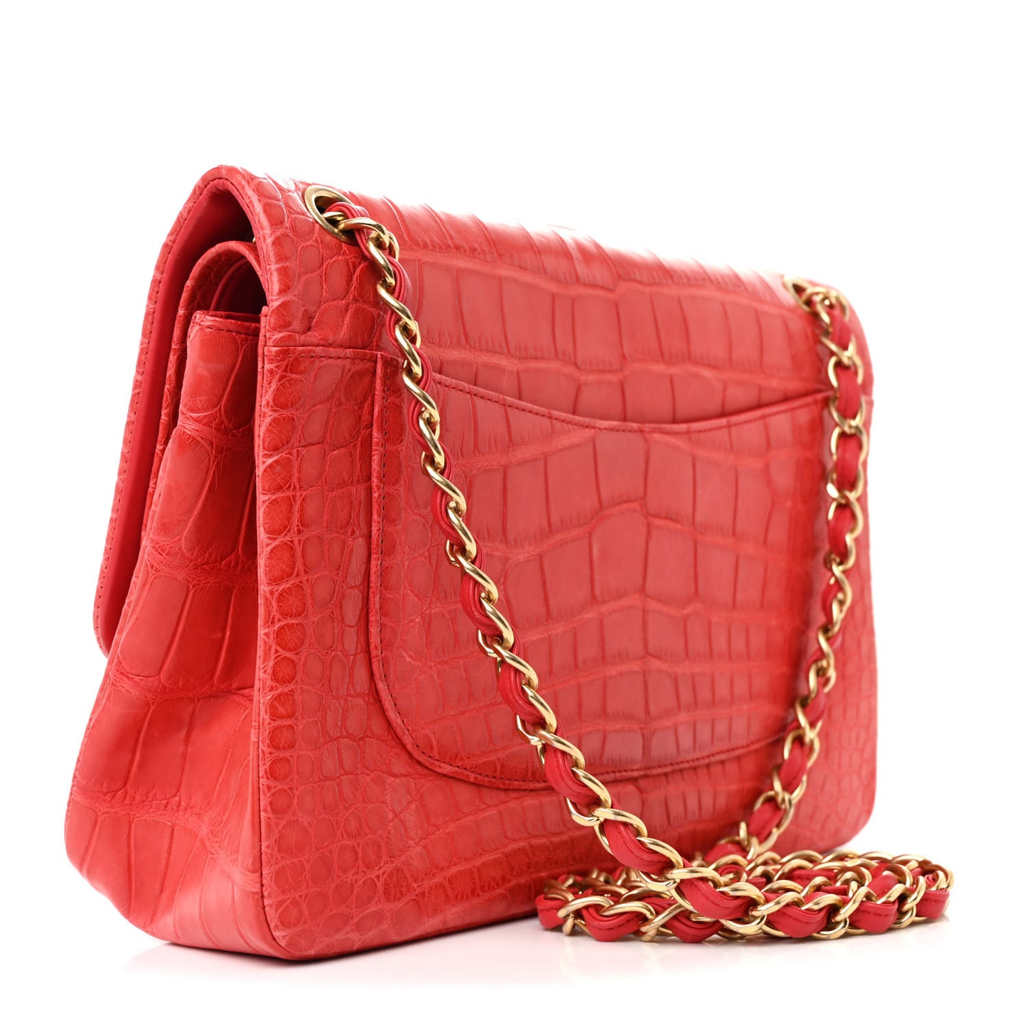 Alligator Jumbo Double Flap Red