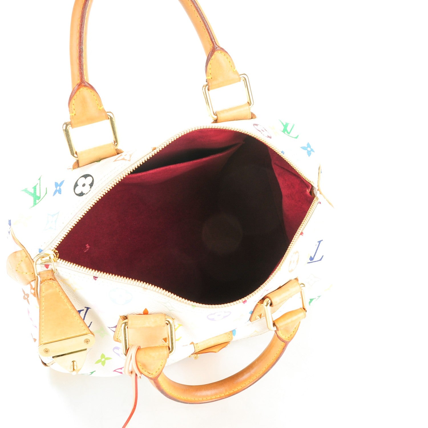 Louis Vuitton Monogram Multicolor Speedy 30 White 5 of 9