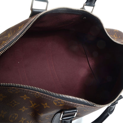 Louis Vuitton Monogram Macassar Keepall Bandouliere 45 5 of 7
