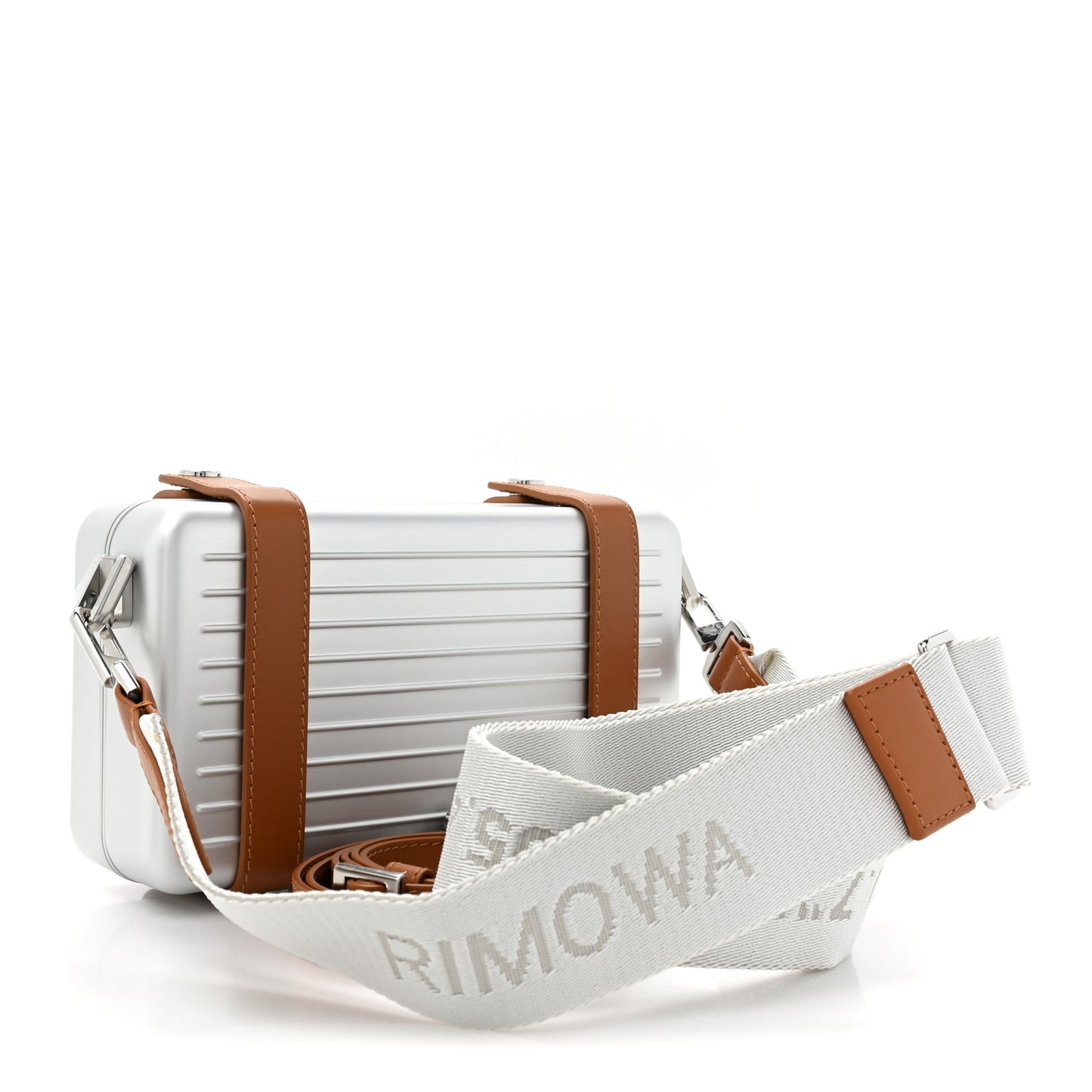Aluminum Cross-Body Bag Silver