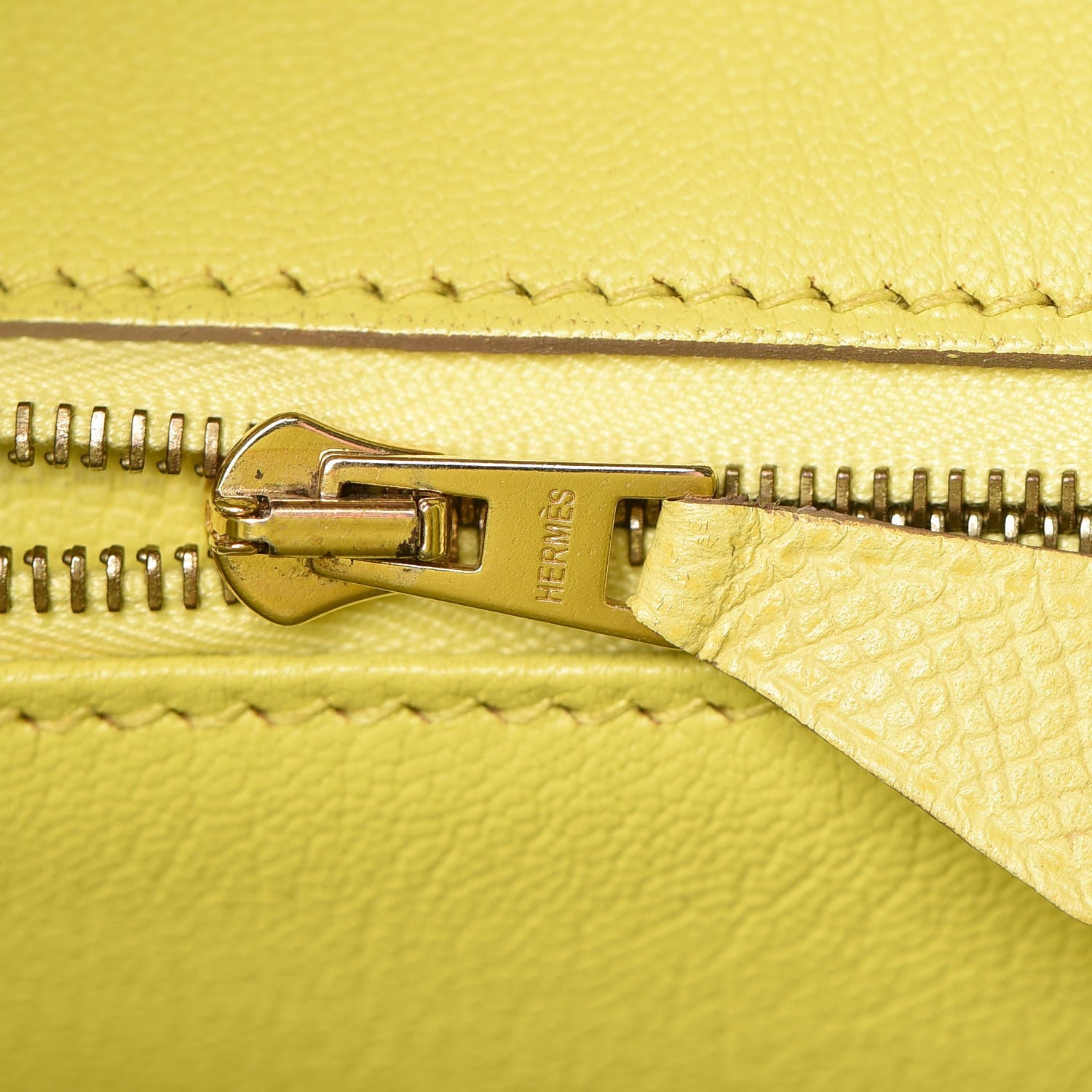 Hermes Epsom Birkin 35 Lime 12 of 35