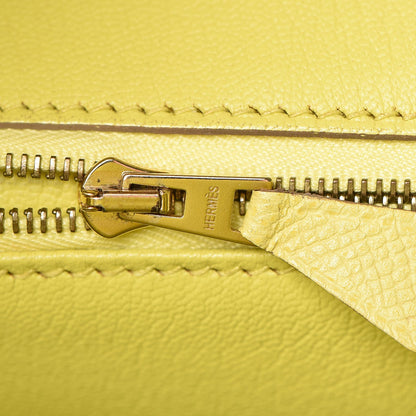 Hermes Epsom Birkin 35 Lime 12 of 35
