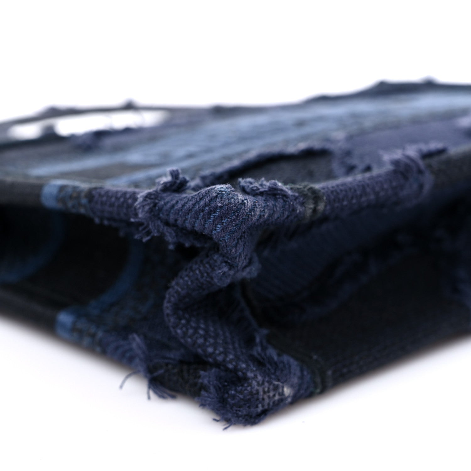 Christian Dior Canvas Embroidered Camouflage Mini Book Tote Blue 7 of 9