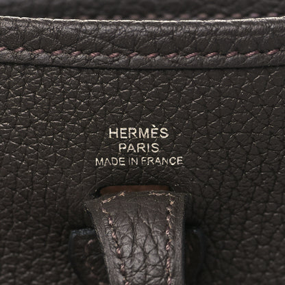 Hermes Taurillon Clemence Amazone Evelyne TPM Ebene Havane 6 of 10