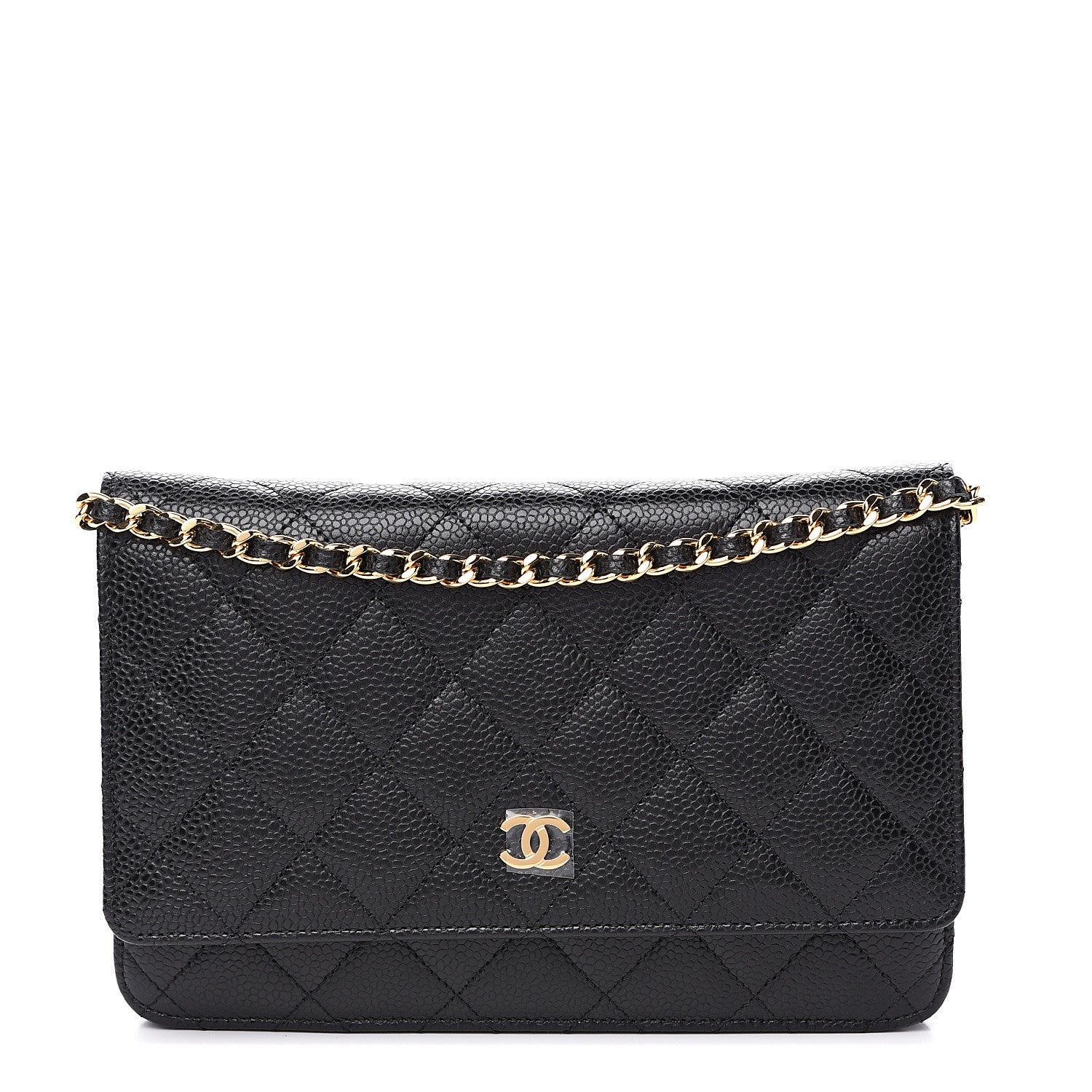 Chanel Caviar Quilted Wallet On Chain WOC Black 1 of 9