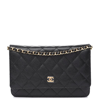 Chanel Caviar Quilted Wallet On Chain WOC Black 1 of 9