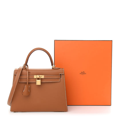 Hermes Epsom Kelly Sellier 25 Gold 10 of 10