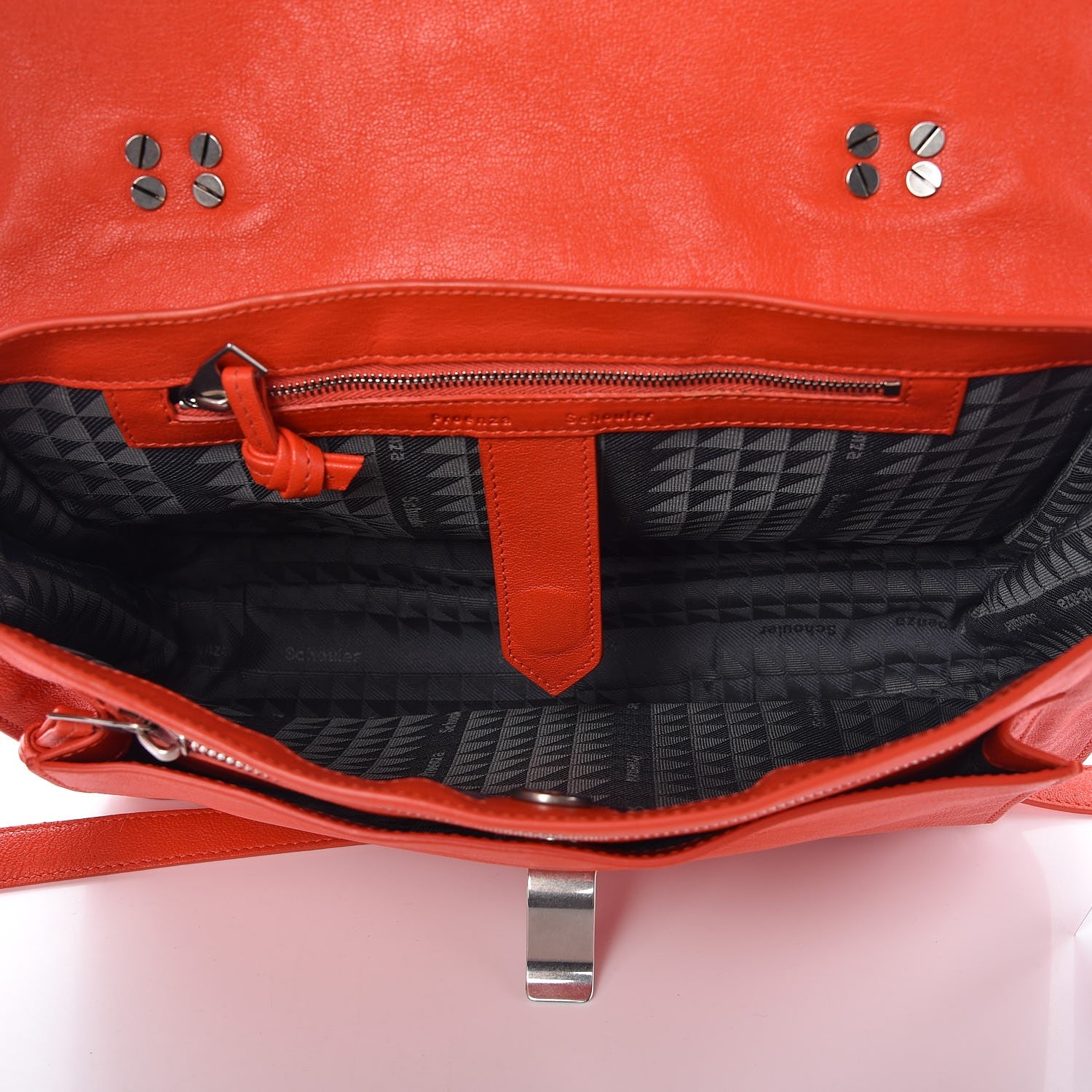 Proenza Schouler Lambskin Medium PS1 Satchel Orange Pepper 6 of 13