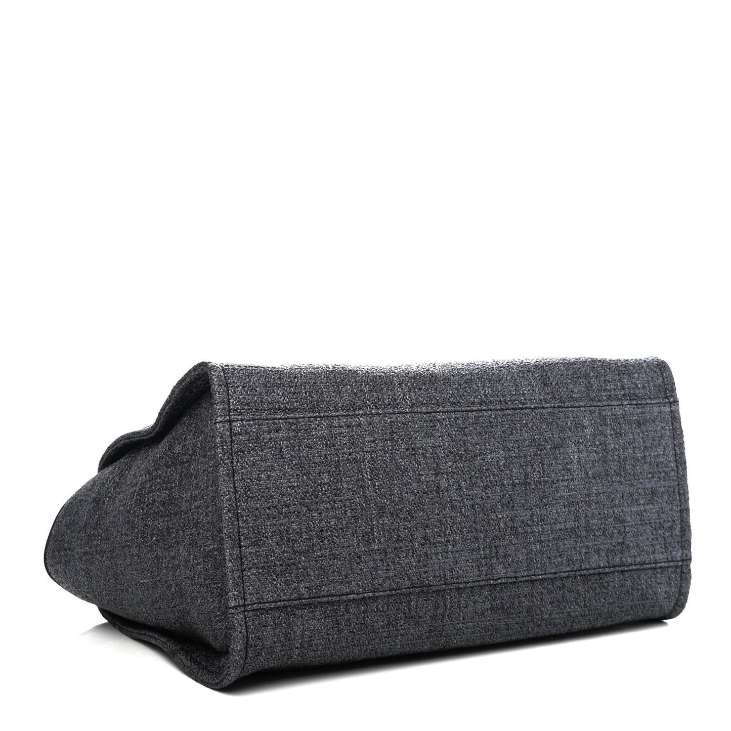 Lurex Boucle Medium Deauville Tote Black