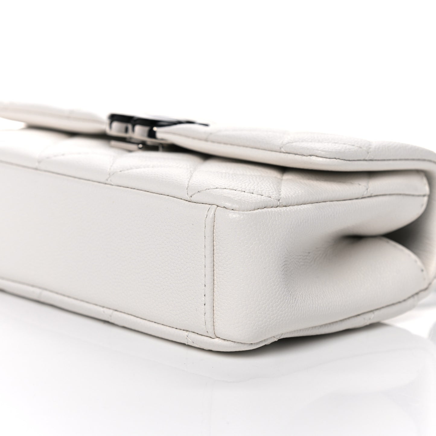 Caviar Quilted My Everything Small Flap White Black
