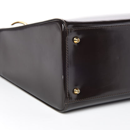 Christian Dior Patent Medium Lady Dior Dark Brown 5 of 9