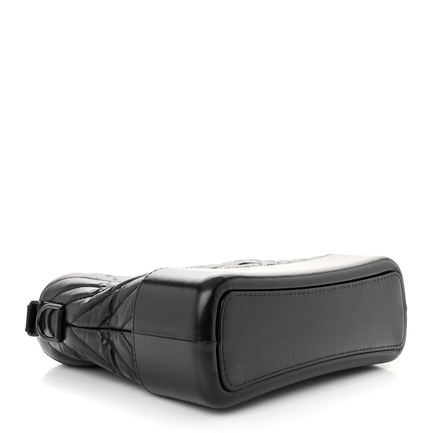 Chanel Aged Calfskin Chevron Quilted Medium Gabrielle Hobo So Black 4 of 12