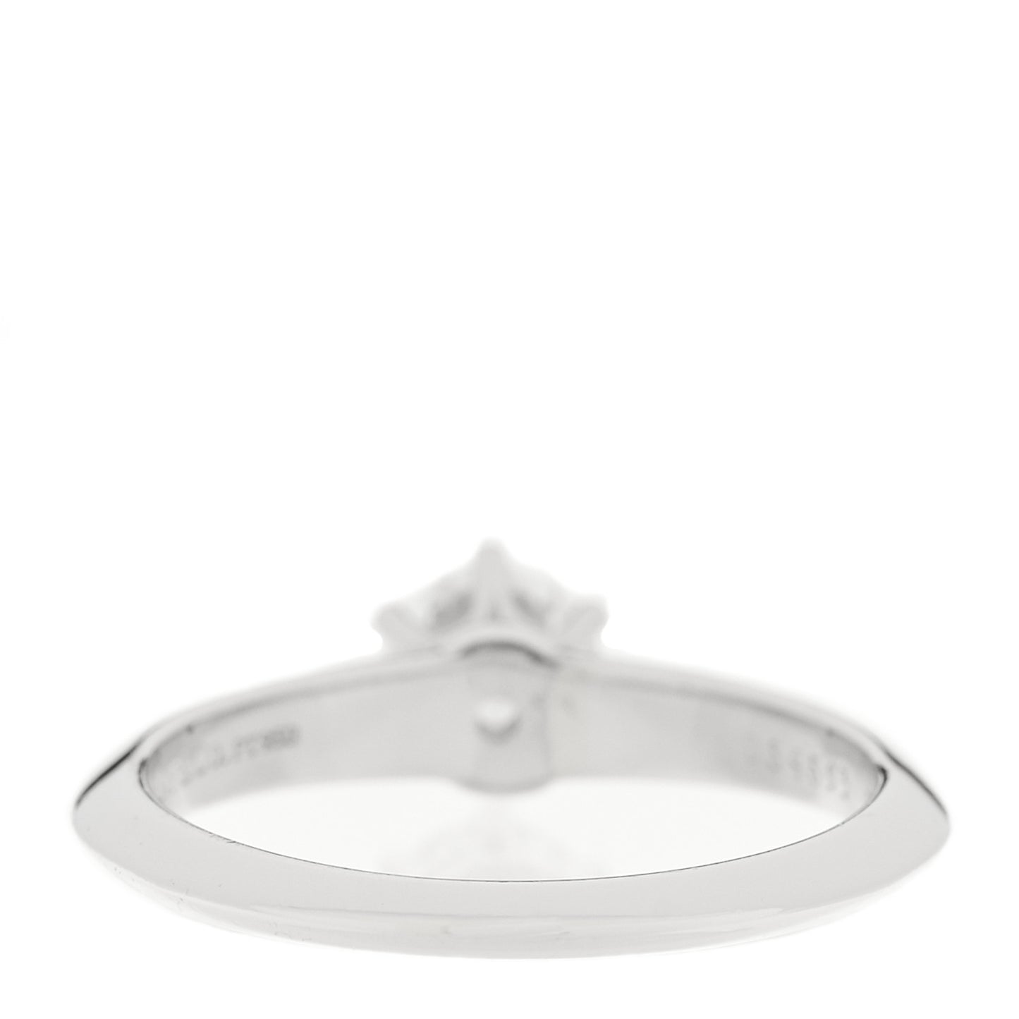 Platinum Diamond .51ct Solitaire Engagement Ring 51 5.75