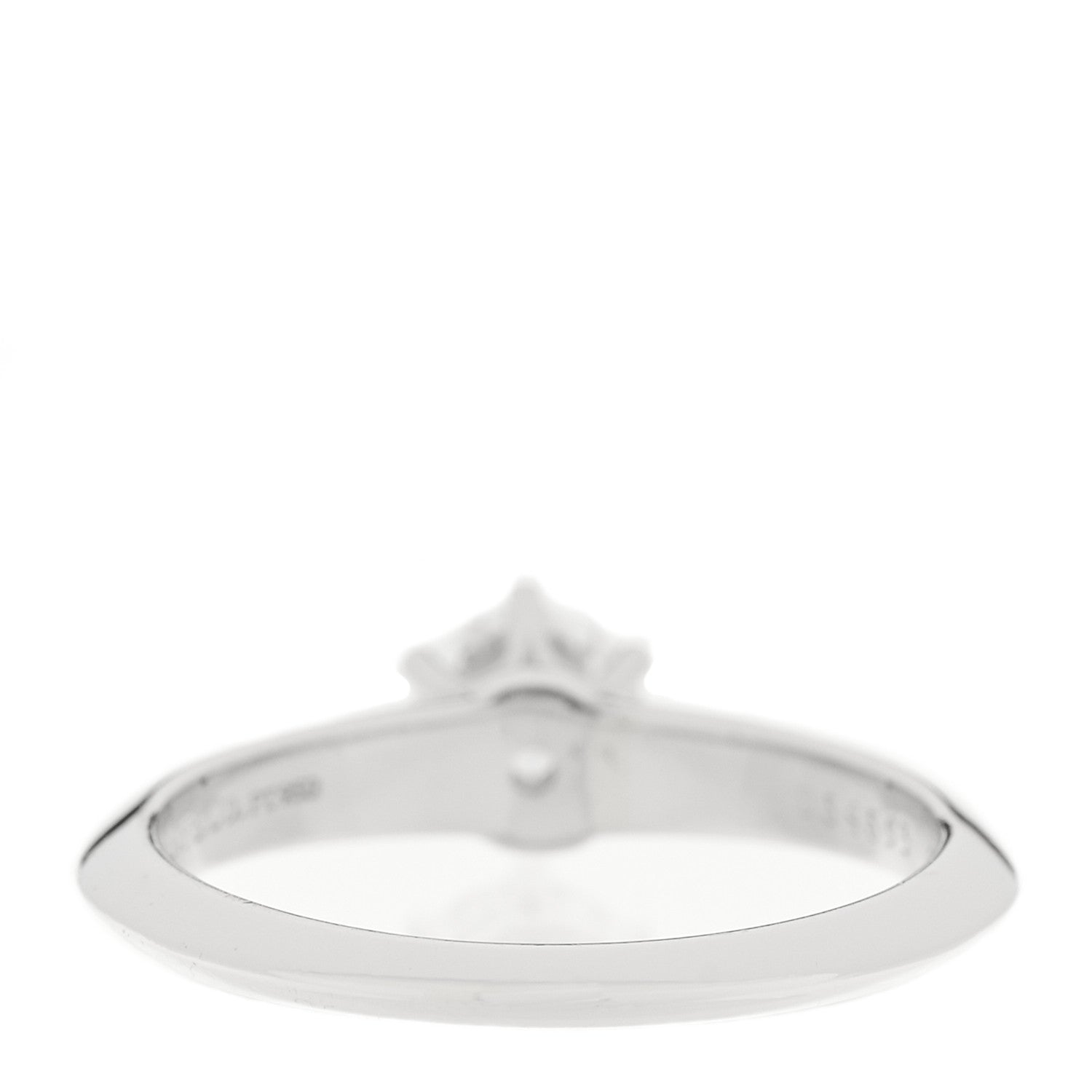 Tiffany Platinum Diamond .51ct Solitaire Engagement Ring 51 5.75 3 of 5